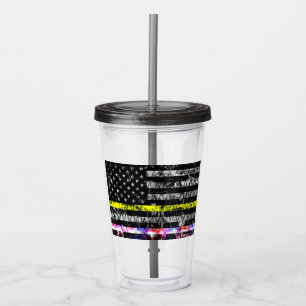Akut Dispatcher Police Ljus Take Away Mugg