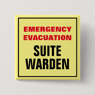 Akut Evakueringsbrandövning Golv Suite Warden Knapp