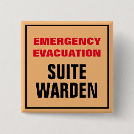 Akut Evakueringsbrandövning Golv Suite Warden Knapp