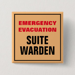 Akut Evakueringsbrandövning Golv Suite Warden Knapp
