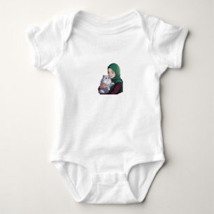 Akut flickkram, söt katt t shirt
