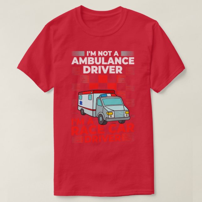 Akut för ambulansförare Medicinsk tekniker 10 T Shirt (Design framsida)
