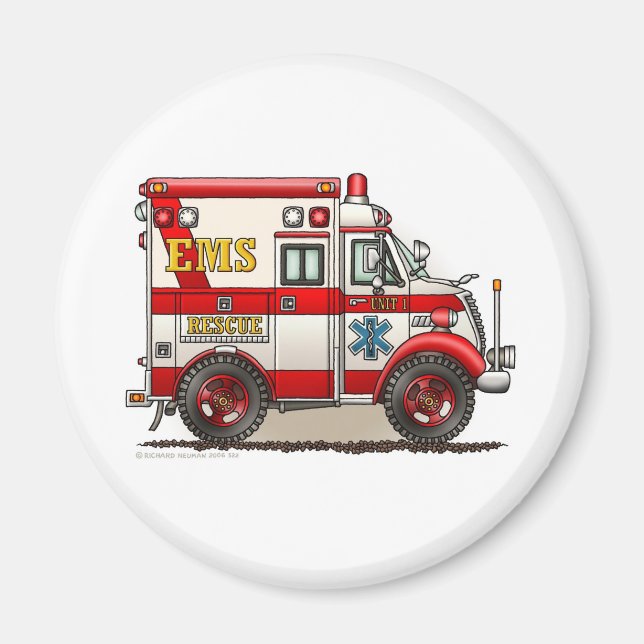 Akut för EMS-EMT-låda Magnet (Framsidan)