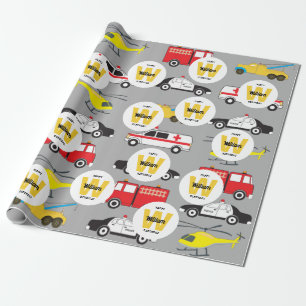 Akut Fordon Transport födelsedag Namn Presentpapper