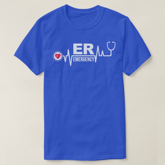 Akut Hospital Doktor Nurse RN ER Nurse L. T Shirt (Design framsida)