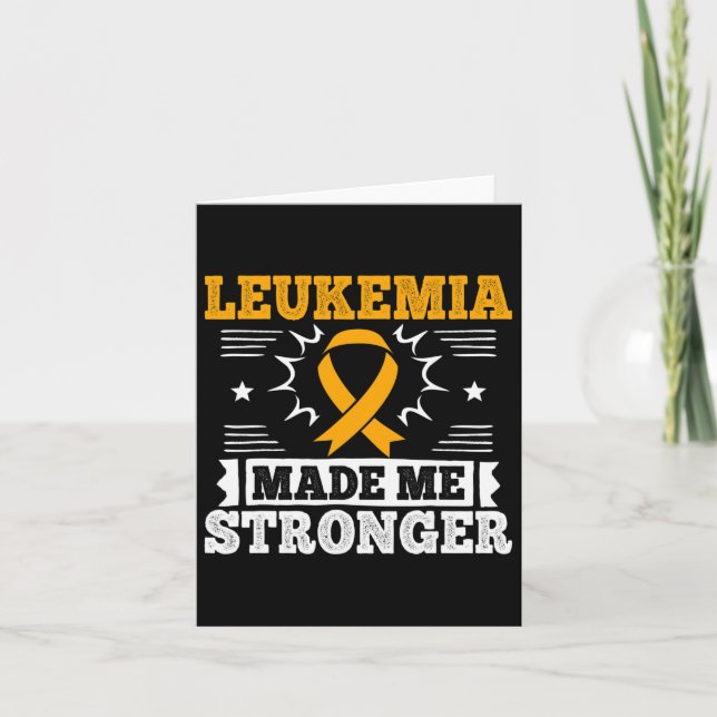 Akut Leukemi Gift för patienter med leukemi Kort (Framsida)