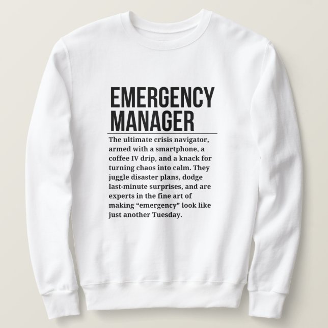 Akut Manager Lång Ärmad Tröja (Design framsida)