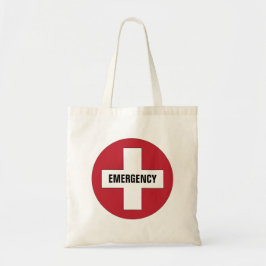 Akut med Kor Symbol Red and White Tygkasse