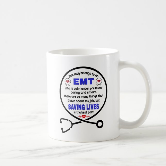  Akut Mediccal Technician Gift. EMT Gift Kaffemugg (Höger)