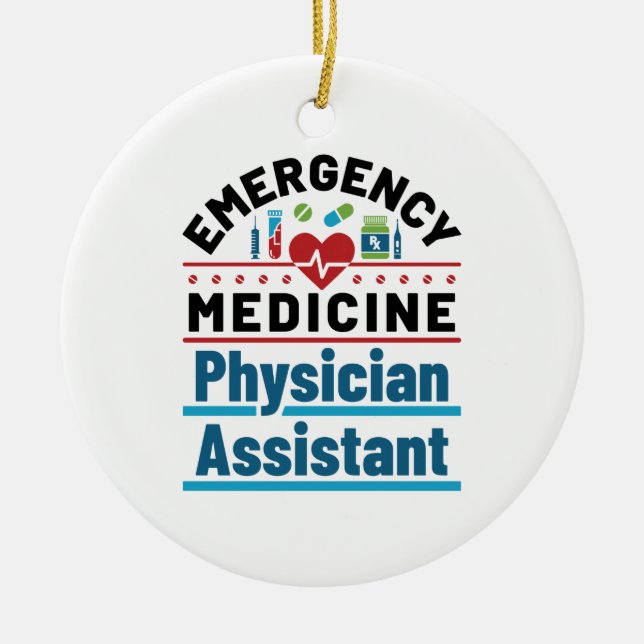 Akut Medicine Physician Assistant Julgransprydnad Keramik (Framsidan)
