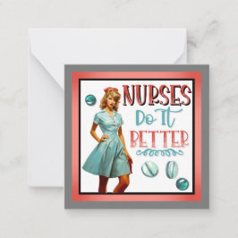 Akut nostalgiskt sjuksköterska gör det bättre för anteckningskort