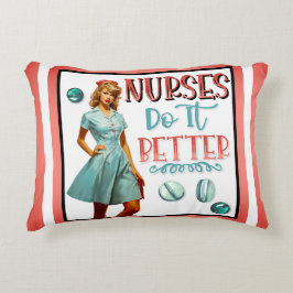 Akut nostalgiskt sjuksköterska gör det bättre för prydnadskudde
