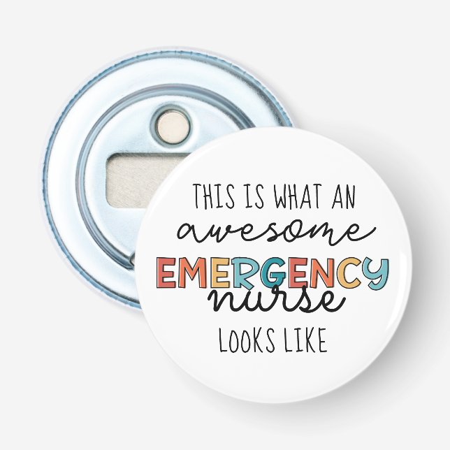 Akut Nurse Funny Fantastisk ER Nurse Gifts Flasköppnare (Framsidan)