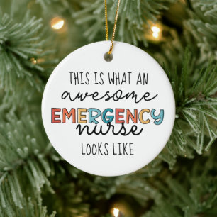 Akut Nurse Funny Fantastisk ER Nurse Gifts Julgransprydnad Keramik