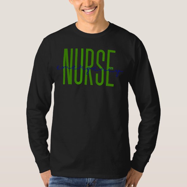Akut Nurse Leopard Skriv ut er Nurse Nursing Sch T Shirt (Framsida)