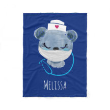 Akut ört med en medicinsk mask