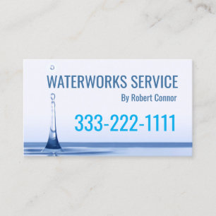 Akut Plumer Service Waterworks Visitkort