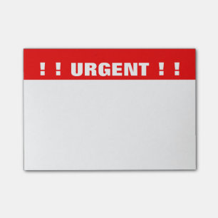 "Akut" prioritet som Posta-det noterar Post-it Block