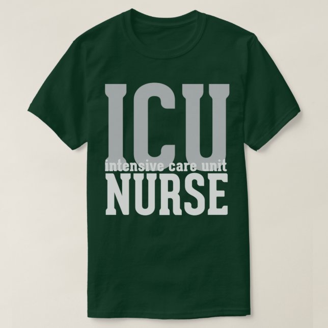 AKUT R för ICU sjuksköterskeintensiv vårdenhet T Shirt (Design framsida)