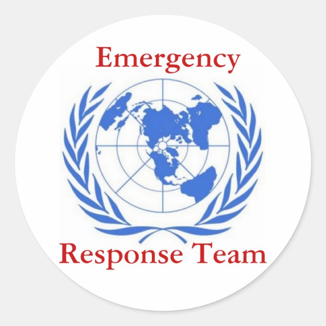 Akut Response Team - Red Runt Klistermärke (Framsida)