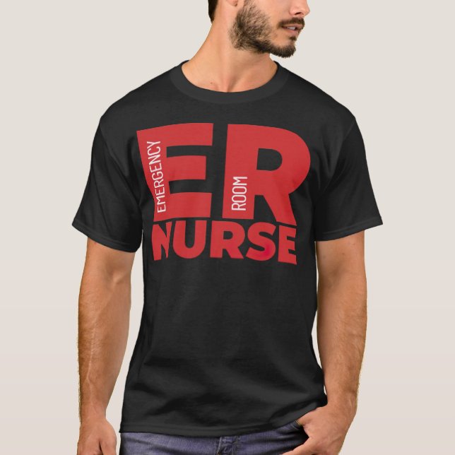 Akut Room ER Nurse-karriär T Shirt (Framsida)