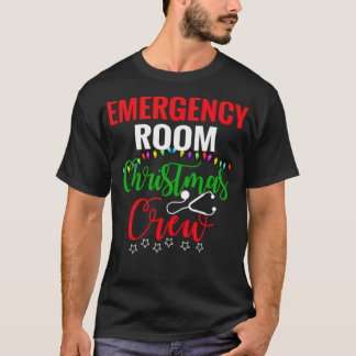 Akut Room jul Crew ER Nurse Julafton lustigt T Shirt