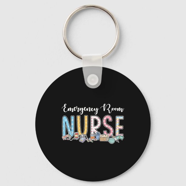 Akut Room Nurse Gift Idea Nyckelring (Framsida)