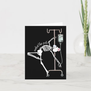 Akut Room Nurse Rn Funny Icu Skeleton Nurse Kort