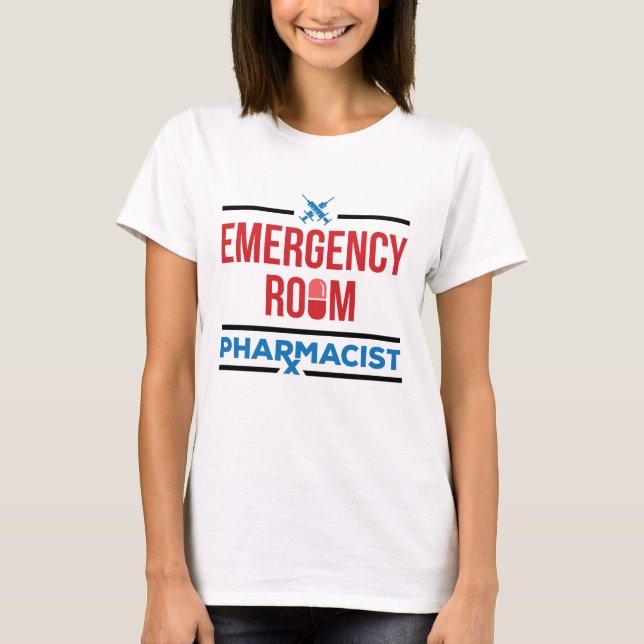 Akut Room Pharmacist ER Pharmacy T Shirt (Framsida)