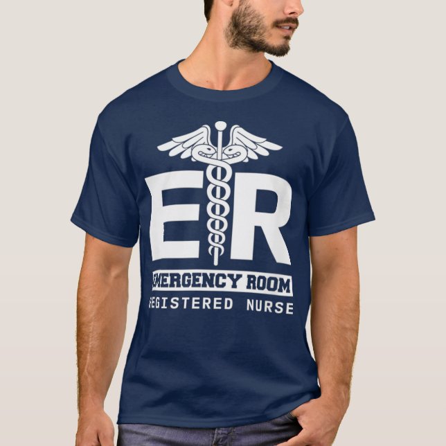 Akut Room Registered Nurse Hospital RN T Shirt (Framsida)