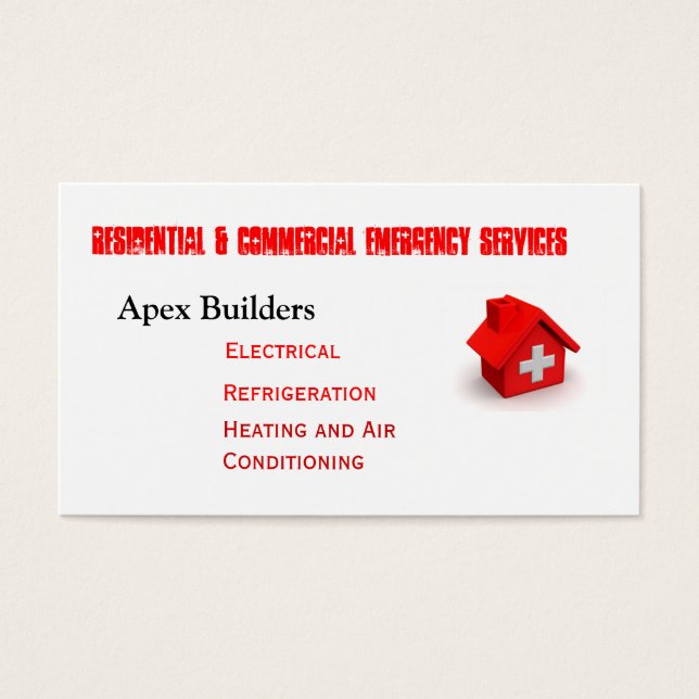 Akut Service Call Visitkort (Framsidan)