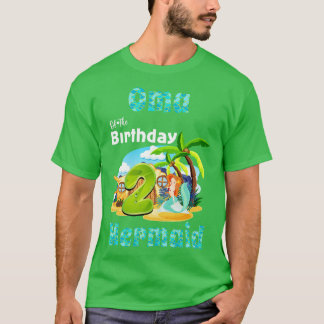 Akut Sjöjungfru OMA från andra födelsedagen T Shirt