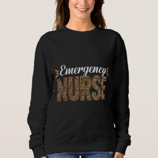 Akut Sjuksköterska Leopard Skriv ut sjuksköterska T Shirt
