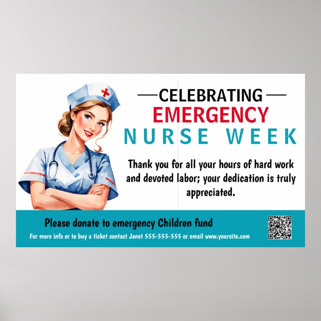 Akut Sjuksköterskevecka Poster varje år (Framsidan)
