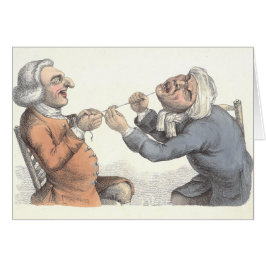 "Akut smärta" tandvårdkortet av Edward Orme 1810 Hälsningskort