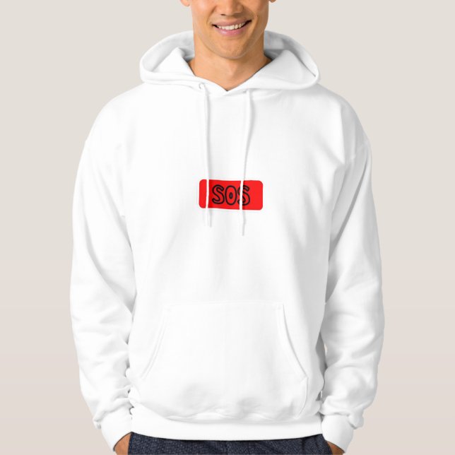 Akut SOS Hoodie - Fetstilt & Öga-fångstdesign (Framsida)