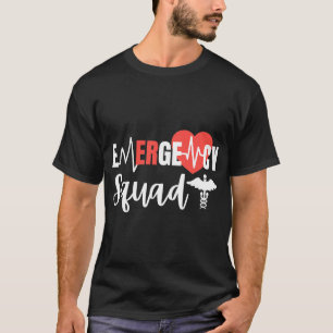 Akut Squad ER Rumssjukhuset för EMT Studenter T Shirt