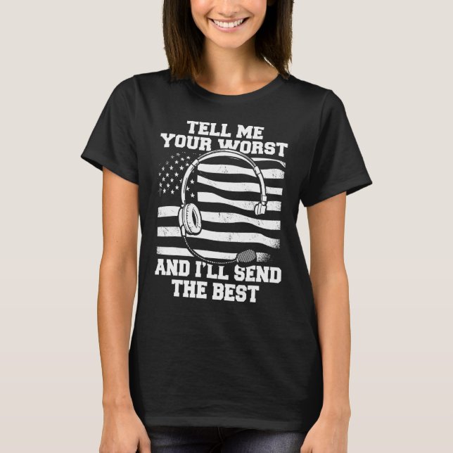 Akut Thin Gult Line Guld Dispatcher T Shirt (Framsida)