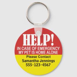 Akut Varning Min uppsättning är Nyckelring för Ens