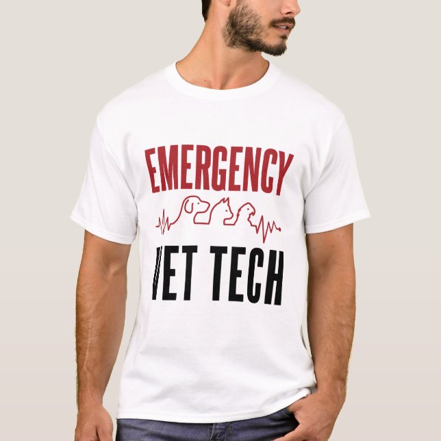 Akut Vet Tech Critical Care Veterinary T Shirt (Framsida)