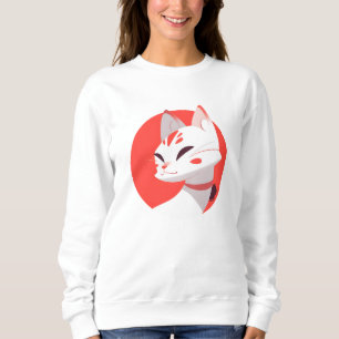 Akut vit katt t shirt