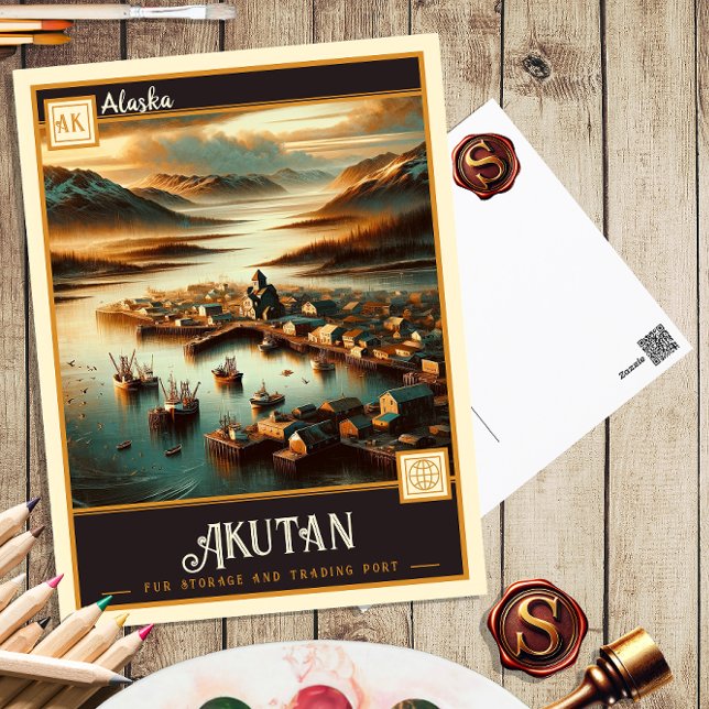 Akutan, Alaska | Gammal vykort (Skapare uppladdad)