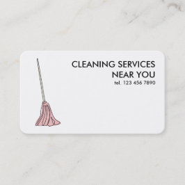 Akutet städning tjänster 24/7 visitkort
