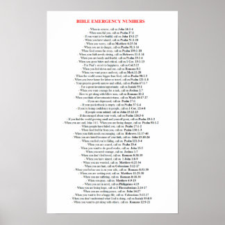 Akutets bibelnummer POSTER