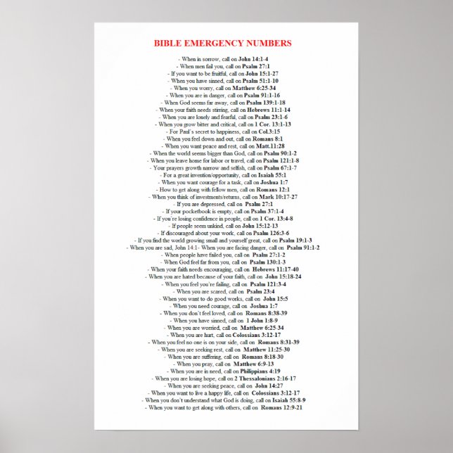Akutets bibelnummer POSTER (Framsidan)