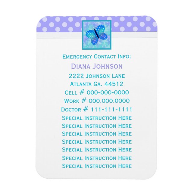 Akutets kontakt: Butterfly Premium Magnet (Vertikal)