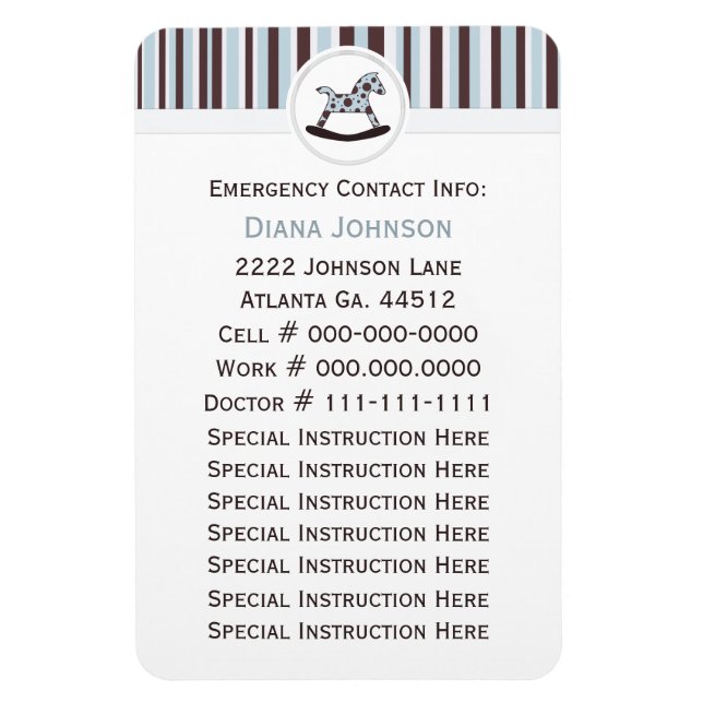 Akutets kontakt: Rocking Horse Premium Magnet (Vertikal)