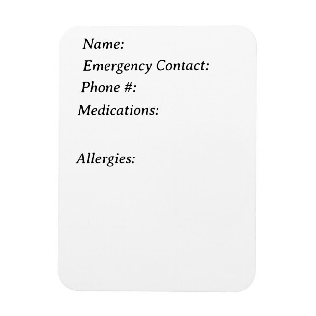 Akutets kontaktmagnet för kylskåp magnet (Vertikal)