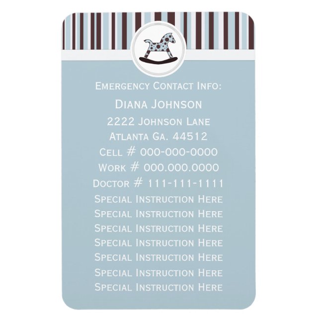 Akutets kontaktperson: Rocking Horse Premium Magne Magnet (Vertikal)