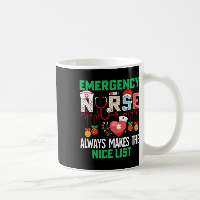 Akutets sjuksköterska gör alltid Nice er Nurse Chr Kaffemugg (Höger)